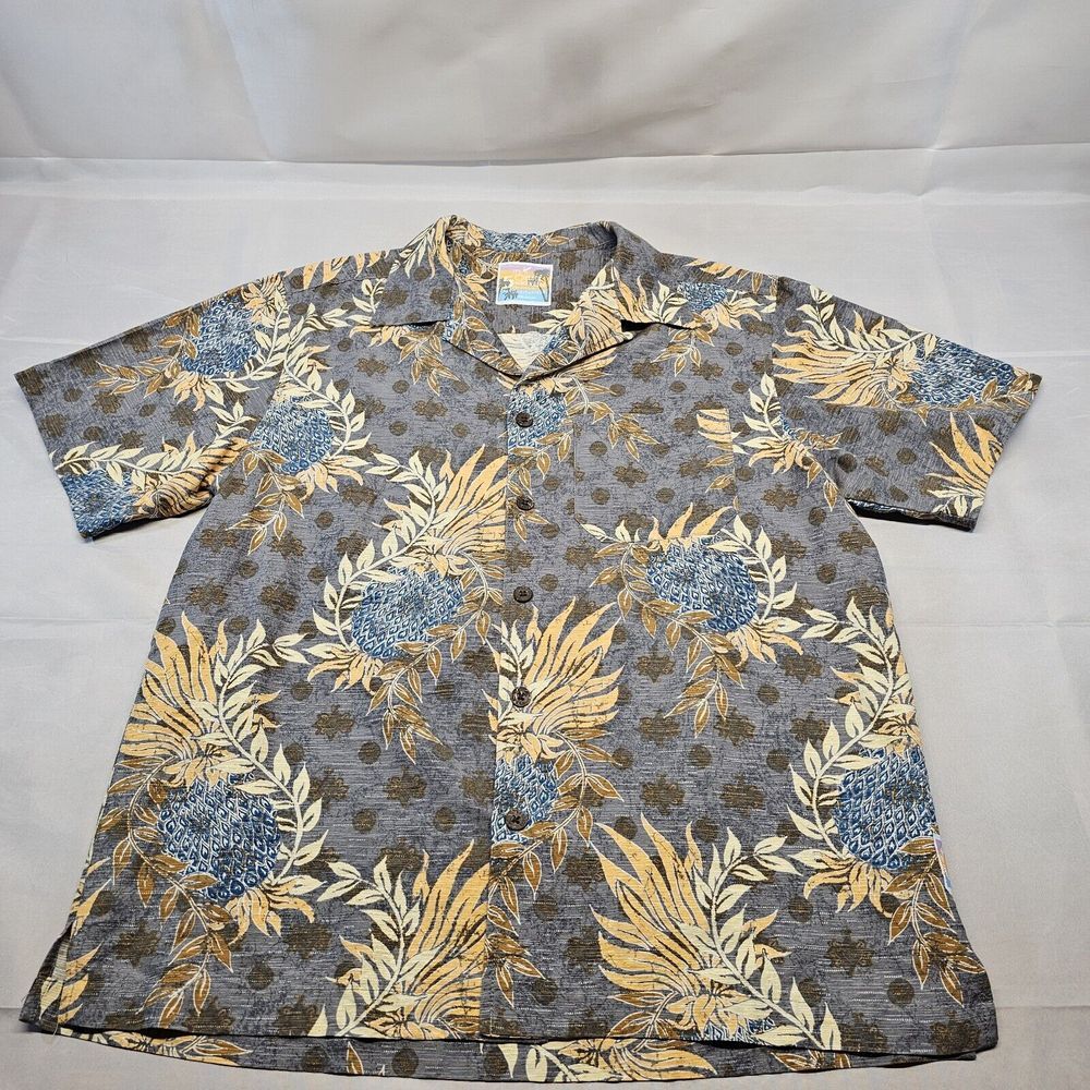 Margaritaville Mens Hawaiian Camp Shirt Size Medium 100%‎ Silk Floral